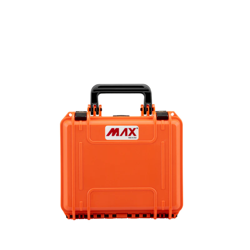 MAX235H105 Valigia a Tenuta Stagna Arancione Plastica Panaro vuota 